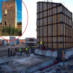 Torre del 1500 traslata per far posto a strada
