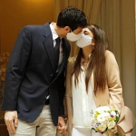 Foggia, matrimonio con mascherina e guanti